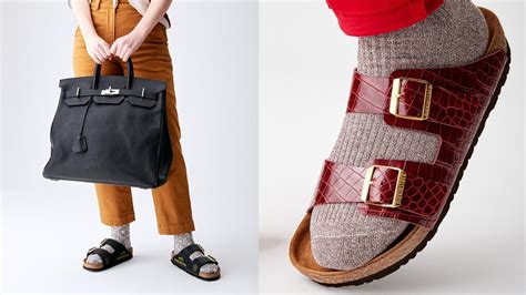 hermes birkinstocks|Birkenstocks made from Birkin bags.